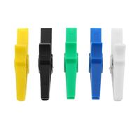 NUOBESTY Pinces Crocodiles pour Batterie 30a Moyenne Taille en Cuivre Pur Isolées, Lot 5 Pièces, Compatibles Fiches Bananes 4 Mm, Clips Batterie pour Voiture, Camion et Bateau