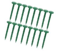 NUOBESTY Piquets de Sol en Plastique Vert 16 CM - 150 Pcs pour Fixation de Toile Paillage et Gazon Rustique Jardin Extérieur - Piquets de Jardinage et Aménagement Paysager