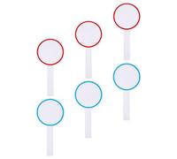 NUOBESTY Planche 6 Pièces Tableau De Bord Tableau Effaçable Blanc De La Salle De Classe Mini Palettes De Vote De Réponse Pagaie Dappel Essuyez Le Kt Mousse Étudiant