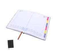 NUOBESTY Planner Notebook With Monthly Tabs Habit Tracker Schedule Book For Daily Home Office Use Soft PU Cover