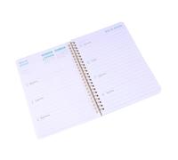 NUOBESTY Planner Scolaire Compact et Agenda Hebdomadaire et Journal Quotidien Carnet Spiralé Multifonction pour Bureau Voyage et Organisation