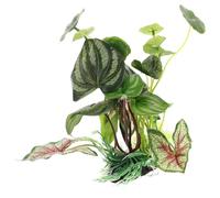 NUOBESTY Plante D’Aquarium Artificielle en Plastique, Cachette Décorative | Base Épaissie Pied Stable, Ajoute Couleur, Usage Aquarium ou Terrarium, sans Entretien