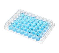NUOBESTY Plaque de Culture Cellulaire à 48 Puits en Plastique Transparent, Grosse Capacité pour Laboratoire, Boîte de Culture Polyvalente Compatible Diverses Cellules, pour Recherche