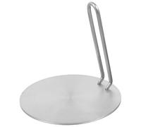 NUOBESTY Plaque de Diffusion de Chaleur Inoxydable avec Poignée Amovible Adaptateur Induction pour Cuisinières Gaz et Électriques Distribution Thermique Uniforme Compatible Foyers