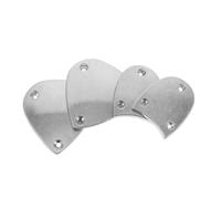 NUOBESTY Plaque de Remplacement Talon Chaussure en Aluminium Antidérapante | Kit Argenté avec Vis, Format 40, Usage Polyvalent pour Bottes et Chaussures de Danse, Toutes Saisons