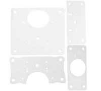 NUOBESTY Plaque de Réparation Charnière Armoire en Acier Inoxydable 8 Pièces Kit de Réparation de Charnières de Porte Vis pour Meubles la Cuisine et Placards Protection Portes et Fenêtres