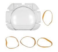 NUOBESTY Plastique Moule à Bougie Lune Plate Réutilisable pour Cire | Transparence Claire, Démoulage Facile, avec Élastique de Fixation, pour Occasions Spéciales et Décoration Intérieure