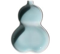 NUOBESTY Plat à Encre en Céramique Petit Format, Ornement de Plat à Encre de Gourde, Fournitures de Calligraphie pour Bureau et Étudiants, Accessoire Pratique pour Calligraphie Chinoise,