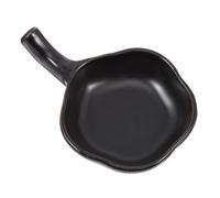 NUOBESTY Plat à Sauce de Fleur Poignée Ergonomique, Petit Porte-sauce en Céramique Empilable, Assiette à Condiment pour Dîner et Amuse-gueules, Adapté aux Repas et Restauration - Couleur