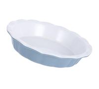 NUOBESTY Plat à Tarte en Céramique Profond Antiadhésif, Moule Rond Bord Ondulé pour Cuisson Four, pour Pâtisseries Familiales et Réunions