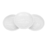 NUOBESTY Plat d'Assaisonnement en Céramique 3 Pièces Petites Assiettes à Épices pour Sauces Soja et Condiments Résistant Chaud et Froid Vaisselle pour Maison et Restaurant