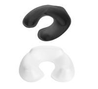 NUOBESTY Plateau de Lavage Permanente pour Cheveux en Mousse Bicolore Noir et Blanc Support Nuque Épaules Bac Réutilisable pour Coloration Capillaire en Salon de Coiffure Outil