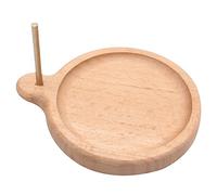 NUOBESTY Plateau De Perles en Bois pour Perlage DIY, Artisanat Bijou, Support Bobine en Hêtre Naturel, Outil Manuel, Adapté Au Tissage De Perles, Usage Créatif Et Loisirs, Fabrication Bijoux