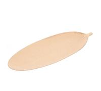 NUOBESTY Plateau Feuille en Bois Vintage pour Bijoux et Goûter, Beige | Rangement Polyvalent pour Fromage et Biscuits, Style Japonerie Nordique Minimaliste, Usage Lit et Dîner
