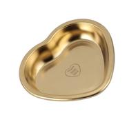 NUOBESTY Plateau Inox Forme Cœur Petit Format Plat Multi-usages pour Snacks et Desserts Service Élégant pour Fruits et Bonbons Adapté Maison et Restaurant Réutilisable