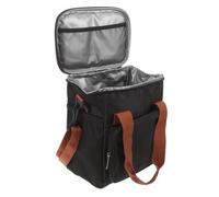 NUOBESTY Pochette Bento Portable avec Isolation Alimentaire Noir Léger pour Hommes Femmes et Garçon Fille Poche Fonctionnelle pour Repas Chauds et Froids