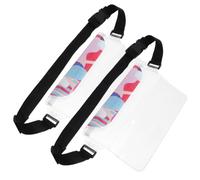 NUOBESTY Pochette Étanche avec Ceinture de Taille Réglable 2 Pièces pour Téléphone Portable en Pvc, Flottante Natation Running