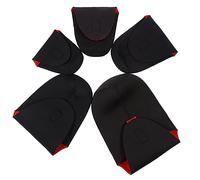 NUOBESTY Pochette Étanche pour Objectif d'Appareil Photo Lot de 5 en Néoprène Antichoc Protection pour Voyage Accessoires Photo Noir et Rouge