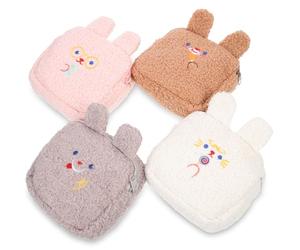 NUOBESTY Pochette Menstruelle 4 Pièces en Polyester Mignonne | Format Pratique pour Paquet à Main, Organisation Extérieure, pour Serviettes et Rouges à Lèvres