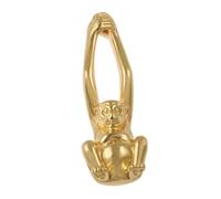 NUOBESTY Poignée de Cabinet Laiton Forme de Singe pour Armoire Tiroir et Placard Bouton Décoratif Adorable pour Meubles