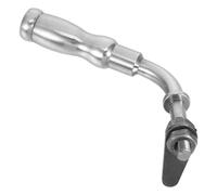 NUOBESTY Poignée de Cheminée Antidérapante en Métal Résistant la Chaleur, Compatible Outils pour Allumer un Feu, Accessoire de Remplacement pour Poêle à Bois, Finition Noire Élégante,