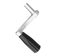 NUOBESTY Poignée de Manivelle à 6 Dents pour Séchoir Balcon, Poignée Métallique Argentée Courte, Accessoire de Remplacement pour Support de Levage, Manivelle Robuste et Polyvalente