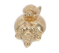 NUOBESTY Poignée de Meuble en Laiton Brut Tortue sur Alligator Mini Poignée Vintage pour Tiroir et Armoire Décor Plage 1 Pièce Adaptée Chambre Salon Salle de Bain