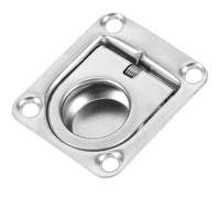 NUOBESTY Poignée de Trappe Encastrée Carrée 44X38mm Acier Inoxydable avec Bord sans Burrs pour Accessoire de Kayak et Fenêtre