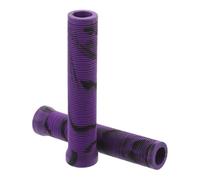 NUOBESTY Poignées de Guidon avec Embouts pour Vélo en Caoutchouc 2pcs Antidérapantes Résistantes à l'eau Couleur Pourpre pour Vélo Hybride et VTT
