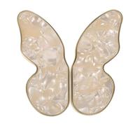 NUOBESTY Poignées en Alliage de Zinc Finition Coquille Blanche Taille Grosse 1 Paire pour Tiroirs et Armoires Poignées de Remplacement Vintage pour Meubles Décor Rustique Cuisine et