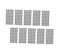 NUOBESTY Points de Repère Réfléchissants 3D pour Scanner, Autocollants Marqueurs de Numérisation 6 Mm, Film Épais 0,15 Mm, Lot de 10 Feuilles de 50 Points, Compatible Scanner 3D