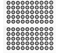 NUOBESTY Points de Repère Réfléchissants pour Scanner 3D, Film Épais 0,15 Mm, Autocollants Haute Réflexion, 100 Pcs pour Numérisation, Rétro-ingénierie et Métrologie