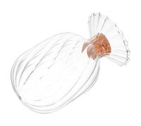 NUOBESTY Porte-allumettes en Verre Transparent Couvercle Hermétique en Liège - Bocal Décoratif en Verre à Spirale, Rangement Polyvalent pour Décoration de Cheminée et Petits Objets, Taille