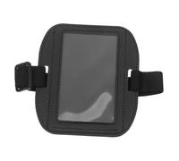 NUOBESTY Porte-badge D’identité Étanche Horizontal pour Bras, Porte-carte Transparent en Plastique Rigide, Fixation Sécurisée par Sangle, Étui Nominatifs pour Travaux et Activités