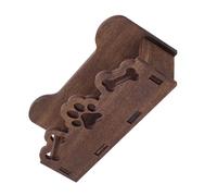 NUOBESTY Porte-cartes Visite Patte Motif de Chien de Bois en Bureau