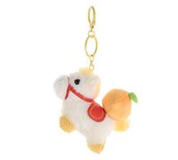 NUOBESTY Porte-clés Cheval Peluche 2026 Poupée Zodiacale Chinoise, Breloque Dos Décorative pour Téléphone et Voiture, Charme du Nouvel An Lunaire Feng Shui, Ornement Porte-clés