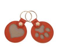 NUOBESTY Porte-clés Commémoratif Vert 2 Pièces en PU pour Poils D’Animaux | Souvenir Discret et Léger, Format Portable, pour Amoureux des Chats et Maîtres Attentionnés