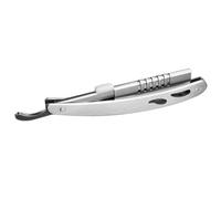 NUOBESTY Porte-Lames de Rasoir en Acier Inoxydable pour Hommes Support Métallique Robuste sans Lame Accessoire de Rasage Professionnel pour Barbiers et Usage Quotidien Fournitures pour