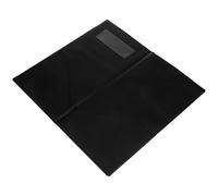 NUOBESTY Porte-menu de Restaurant Compact en Cuir Noir 1 Pièce, Présentateur de Chèques Solide pour Additions, Support Menu Café Pratique pour Service en Salle et Gestion des Commandes