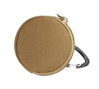 NUOBESTY Porte-Monnaie Mini pour Femme Pochette Porte-clés Étui De Voyage Sac à Bijoux Rond Organisateur pour Clé Et Électronique