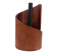 NUOBESTY Porte-Rouleau de Papier Essuie-Tout de Comptoir, Distributeur de Papier Essuie-Tout Autoportant avec Base en Bois Et Tige Métallique, Porte-Rouleau de Style Campagnard pour Salle de Bain Et