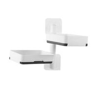 NUOBESTY Porte-Savon Mural Rotatif Adhésif Boîte de Rangement Multi Salle de Bain Support Compact et Facile à Installer Étagère Suspendue Polyvalente pour Savon et Accessoires