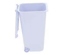 NUOBESTY Porte-Stylo Poubelle Table Basse Dessus De Table Compost Porte-Crayon Mini Poubelle Petite pour Bureau Petit Bac avec Couvercle De Bureau Stylo Seau Salle PP Blue