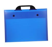 NUOBESTY Portefeuille Multifonction A3 en Plastique Transparent Bleu, Paquet De Rangement Portable pour Œuvres d'art, Compatible Étudiants Et Professionnels, Usage Bureau Et Voyage
