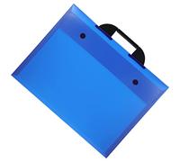 NUOBESTY Portfolio De Peinture Portable A3 Transparent Bleu Paquet De Classement Multifonction pour Étudiants Artistes Bureau Transport Facile Œuvre d'art Professionnel Collection