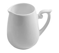 NUOBESTY Pot à Lait en Céramique Blanche 160 Ml, Crémier en Porcelaine Fine sans Poignée, Mini Pichet pour Mousser et Verser le Lait, Adapté Maison, Café et Restauration Professionnelle