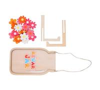 NUOBESTY Pot de Récompense Marguerite Bois avec Jetons Décoratifs Système Incitation DIY pour Garçon Fille Motivation à Apprentissage Classe Maison