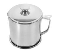 NUOBESTY Pot Filtre Huile Inox avec Tamis Amovible et Couvercle Récipient Stockage Huile Cuisson Ustensile Cuisine Pratique Anti-goutte Adapté Conservation Alimentaire