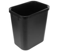 NUOBESTY Poubelle en Plastique Noire 15 L Corbeille Compacte pour Bureau Cuisine, Poubelle D’Un Gallon à Placer Bureau, pour Petits Espaces Domestiques et Professionnels