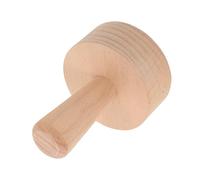 NUOBESTY Poussoir à Tartelettes Rond en Bois de Hêtre Fond Amovible - Mini Moule à Tartelettes aux Œufs Antiadhésif, Outil de Pâtisserie pour Desserts Maison et Professionnels, Ustensile